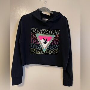 Cropped Playboy hoodie